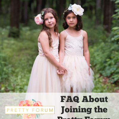 FAQ About Joining the Pretty Forum